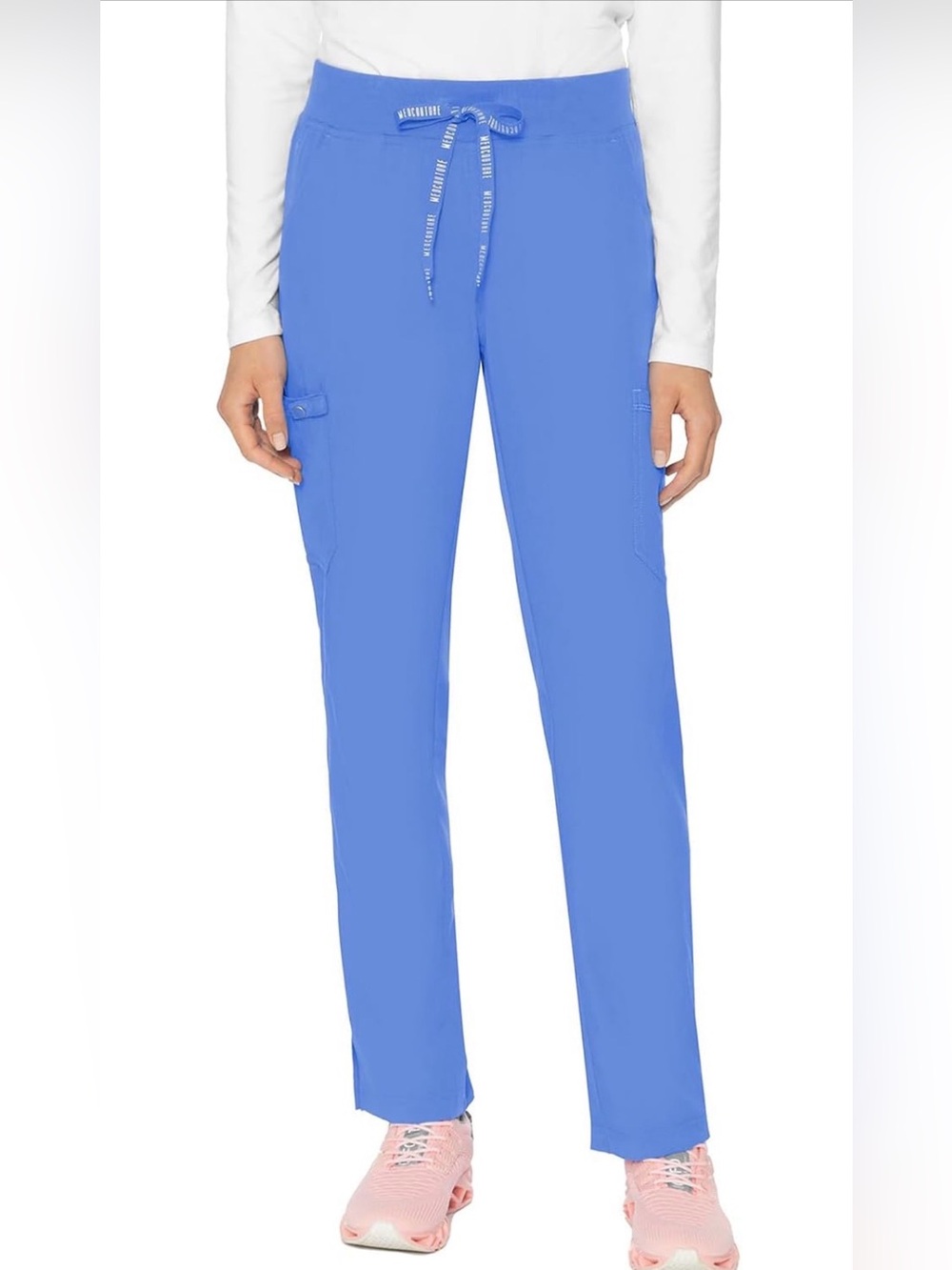 MedCouture Cargo Scrub Pants with Drawstring
